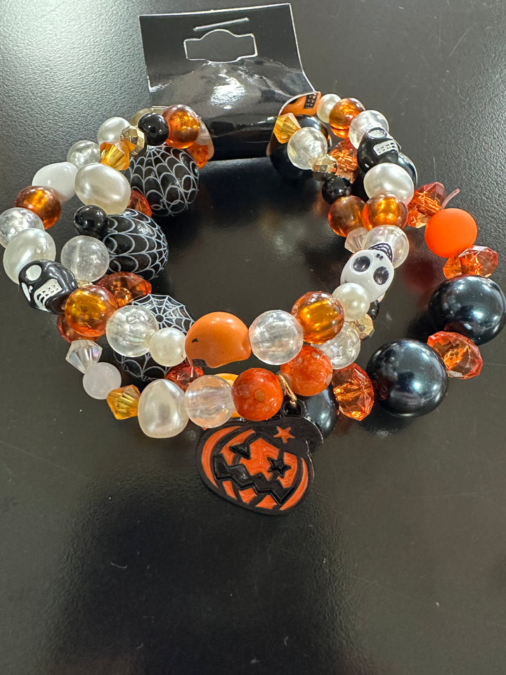 Triple Stack Halloween Bracelet