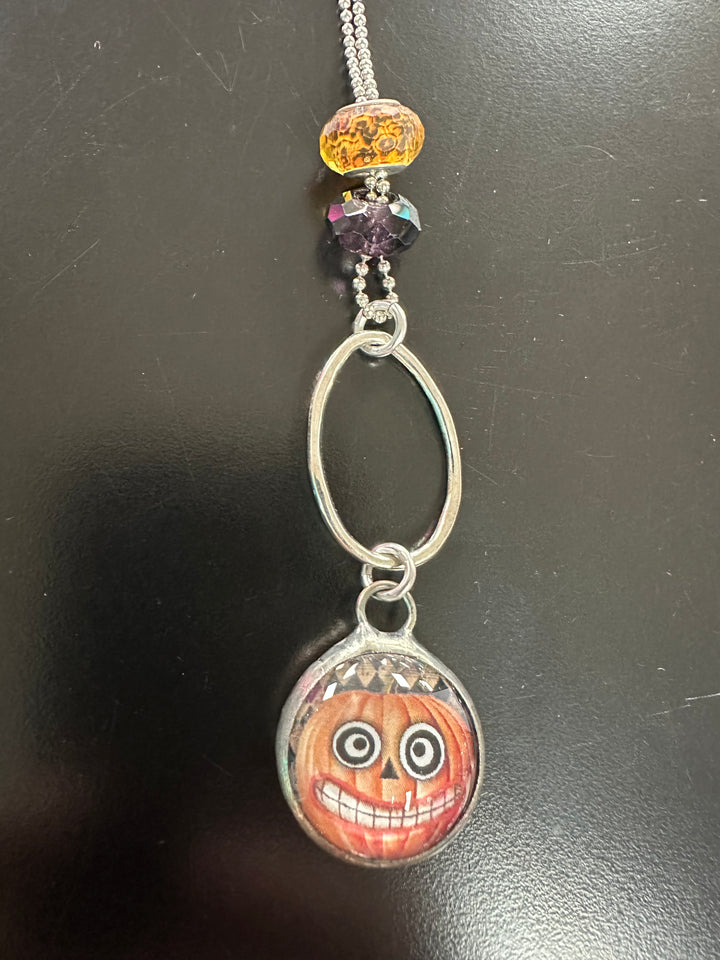 Art by Amy Halloween Ball chain Necklace