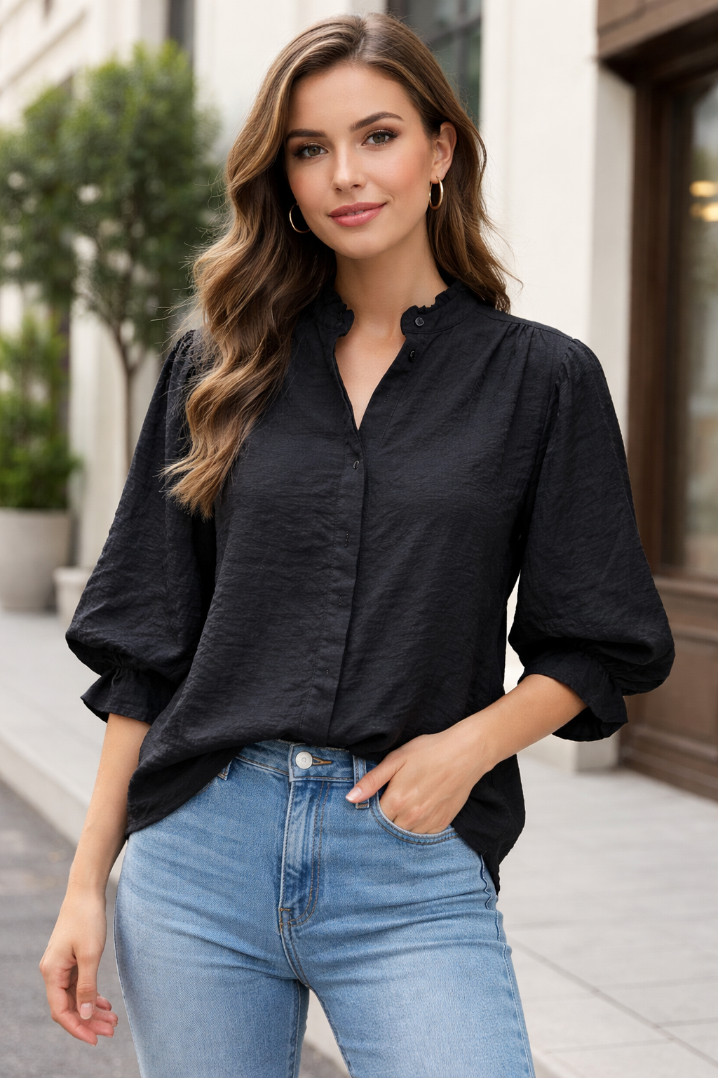 Everyday black blouse