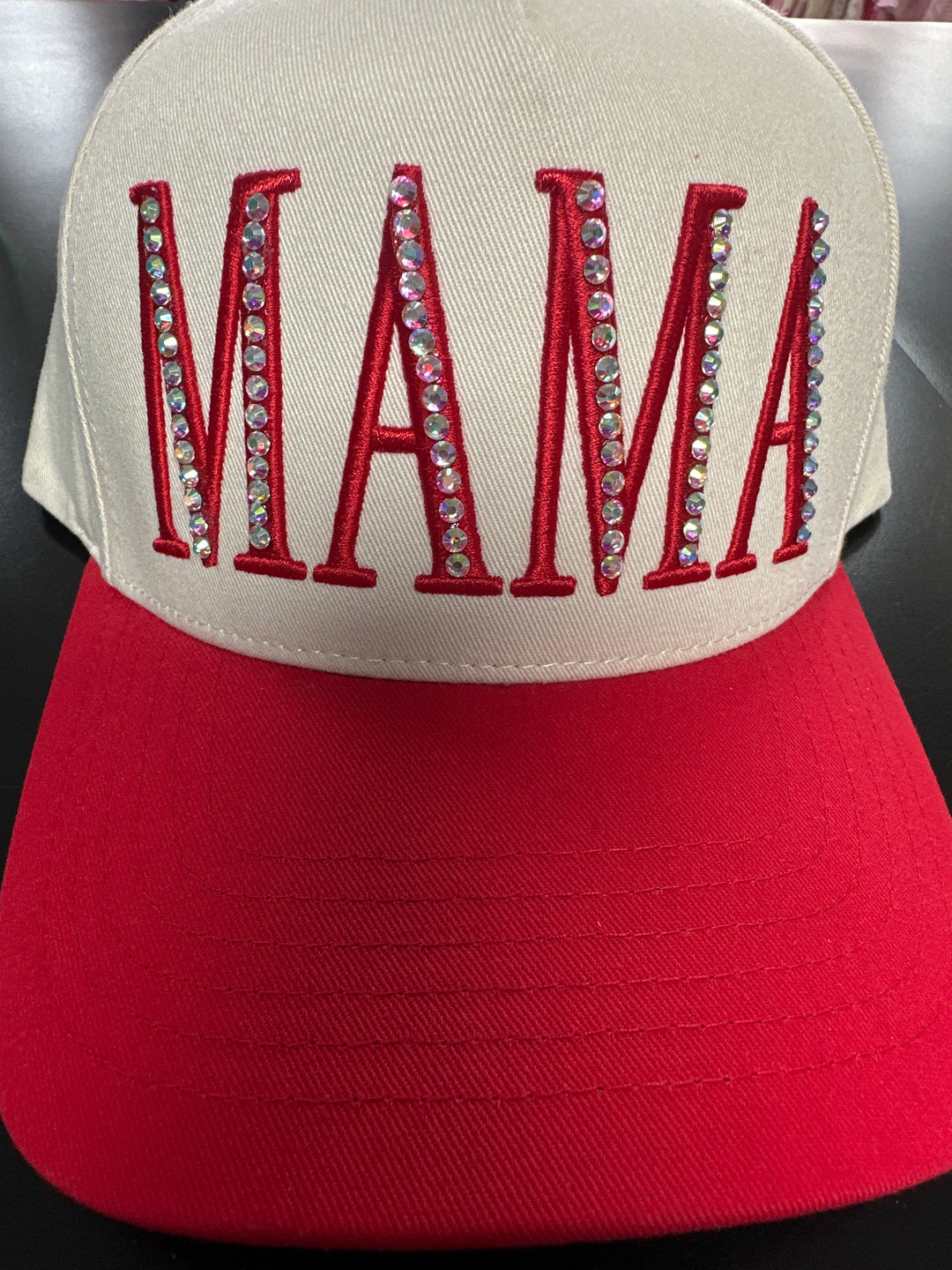 Mama or USA Blinged Trucker Hat