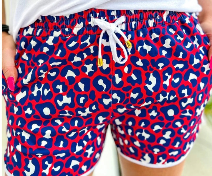 party in the usa drawstring shorts