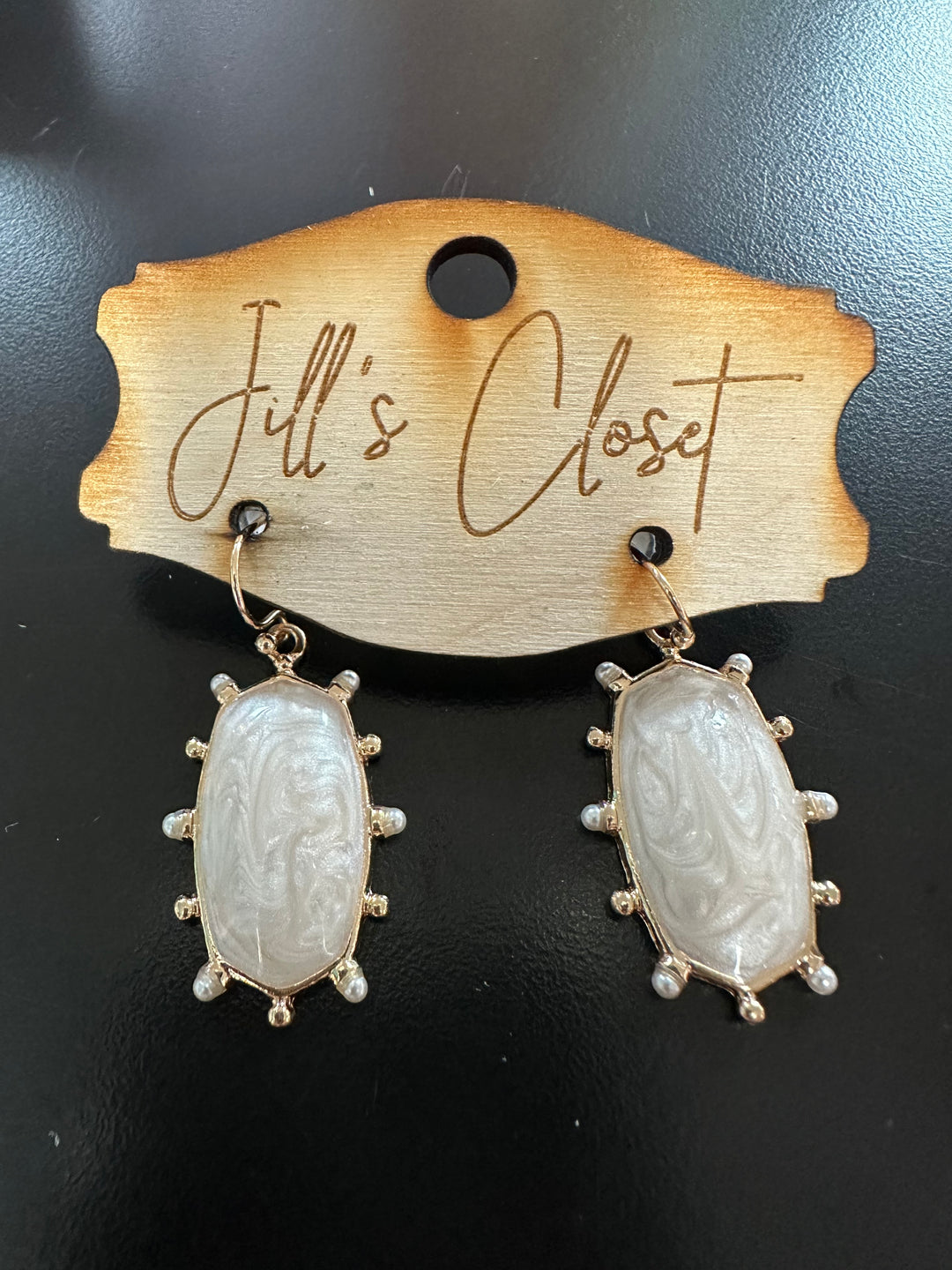 Marbled Drop Earrings