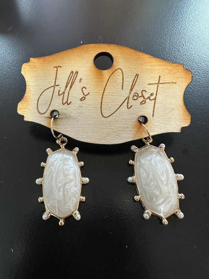 Marbled Drop Earrings