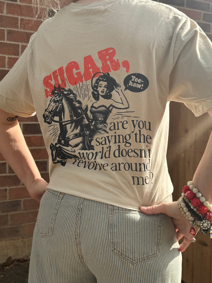 Distressed Howdy Cowgirl Graphic Tee