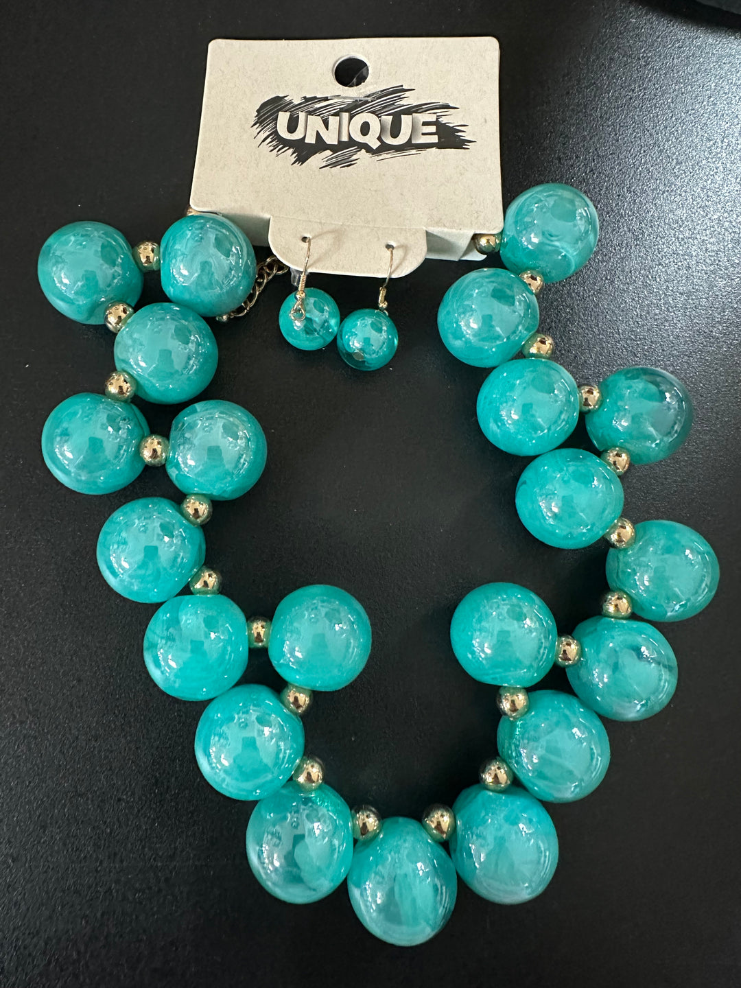 Amanda’s Big Ball Necklace & Earrings set