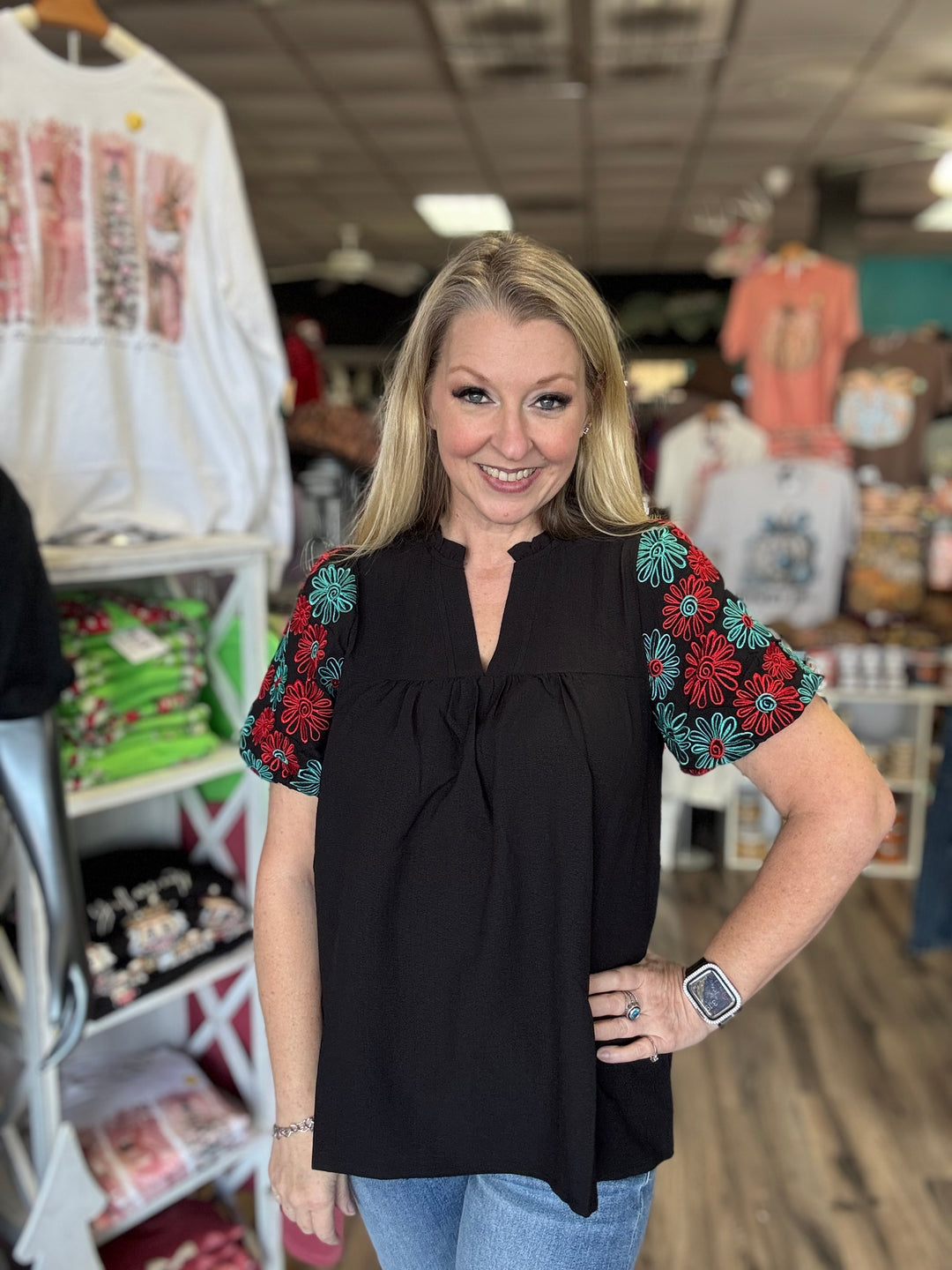 Elsie’s Flower Blouse