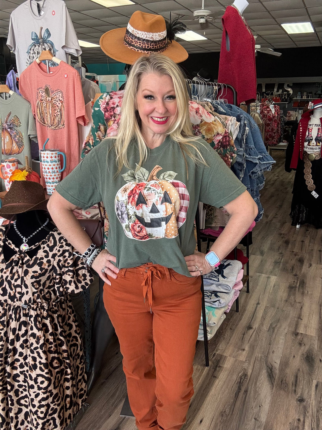 Patchwork Pumpkin Tee