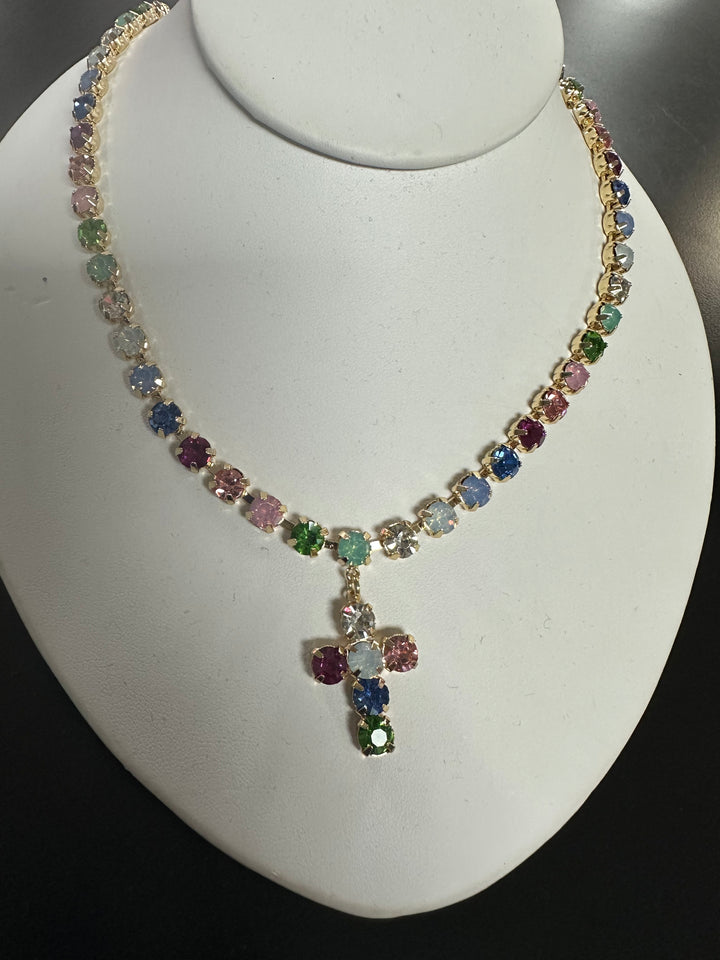 Crystal Cross Necklace