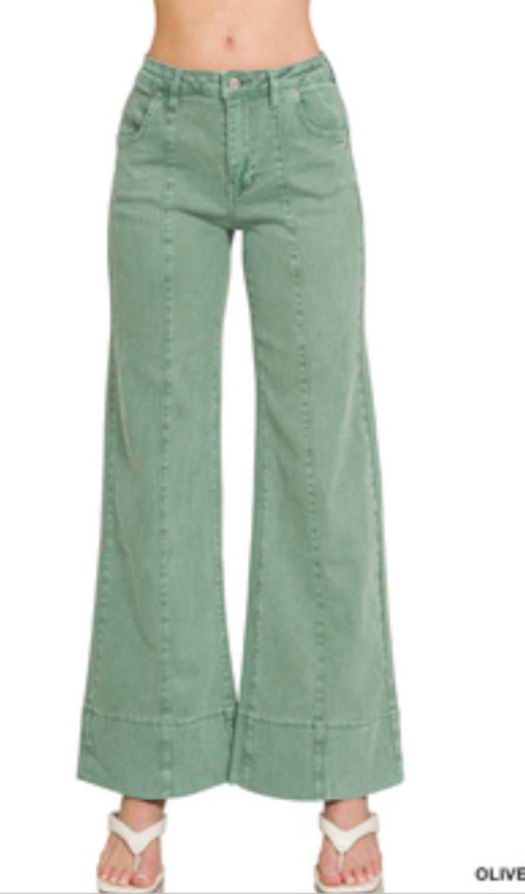 Colored Denim Pants