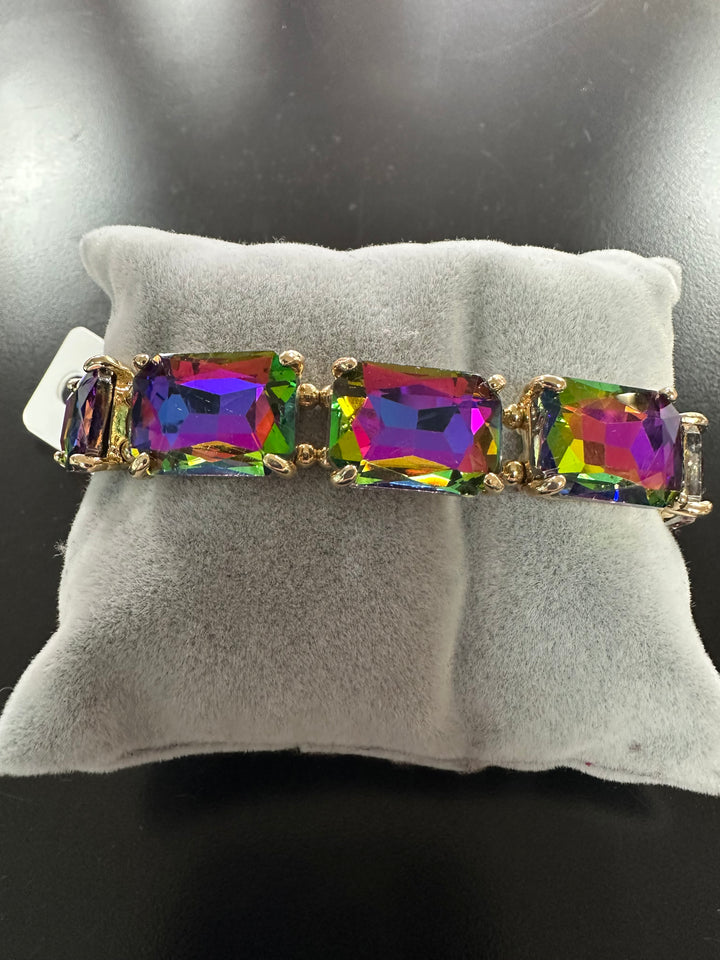 Fall’s Rectangular Faceted Stone Bracelets