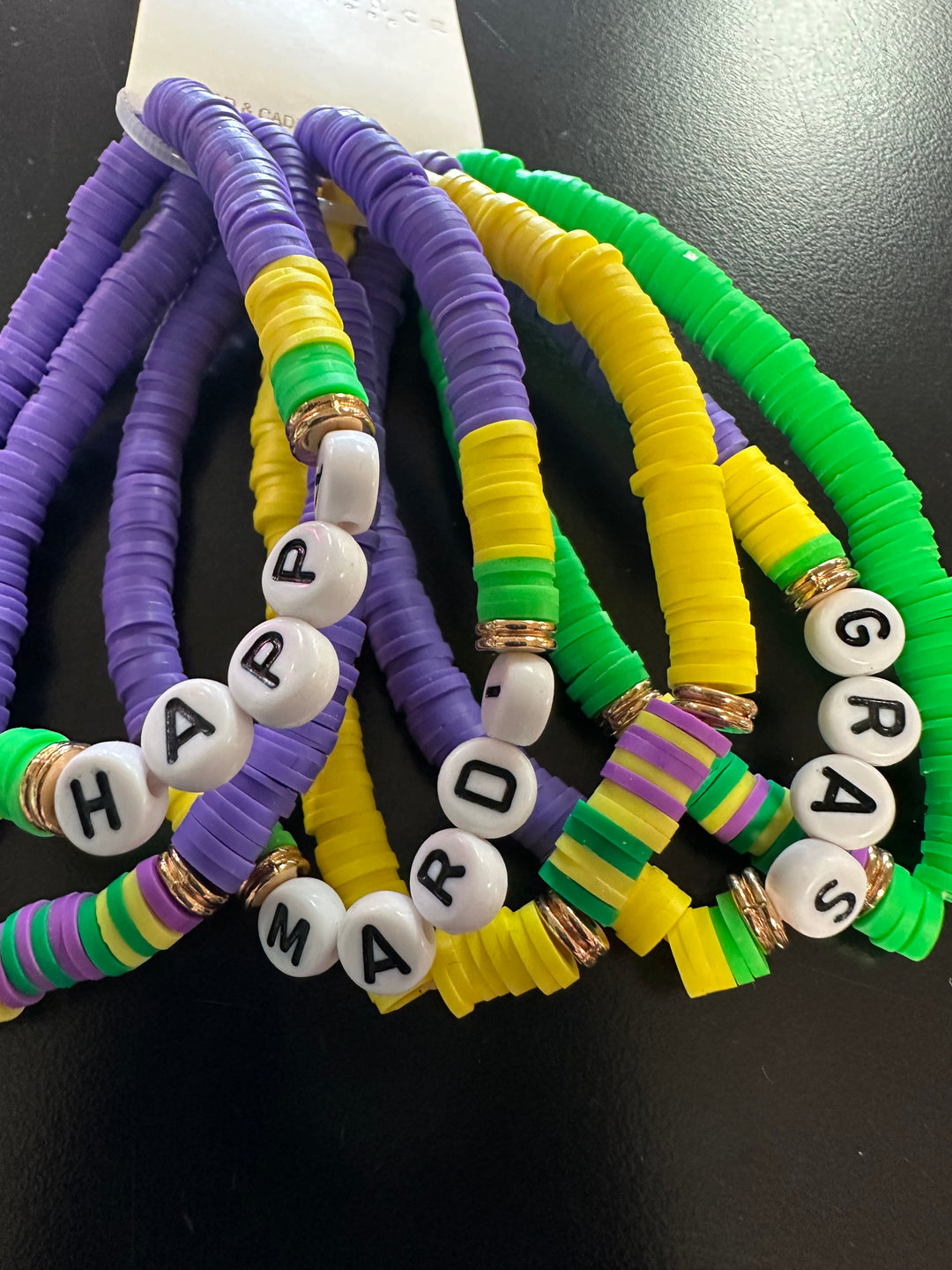 Mardi Gras Bracelet Stack
