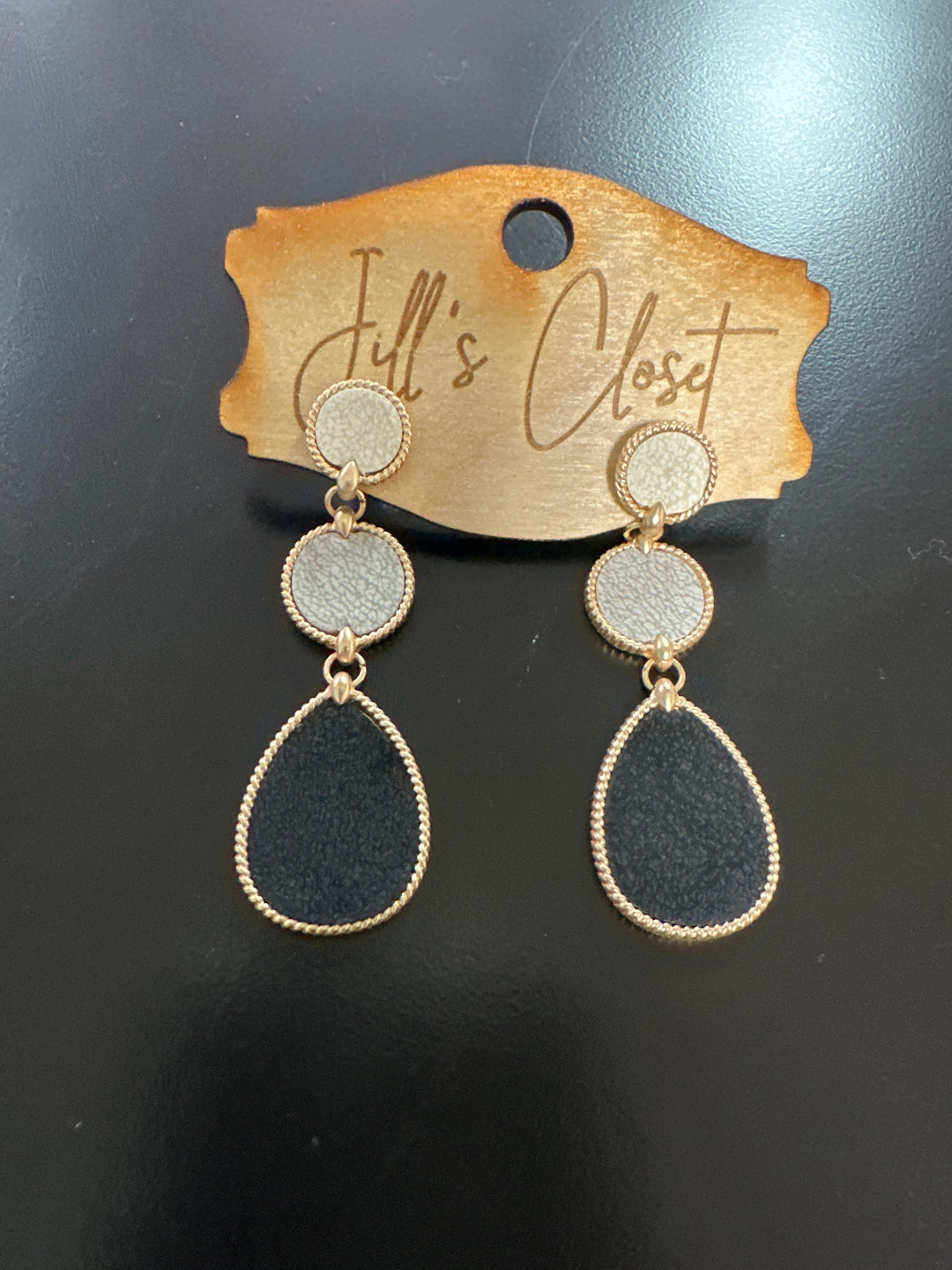 Pretty in Pink Black or Turq. Earring