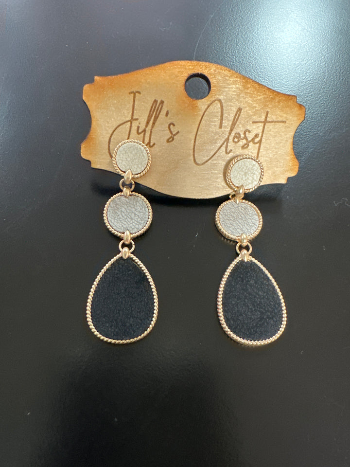 Pretty in Pink Black or Turq. Earring