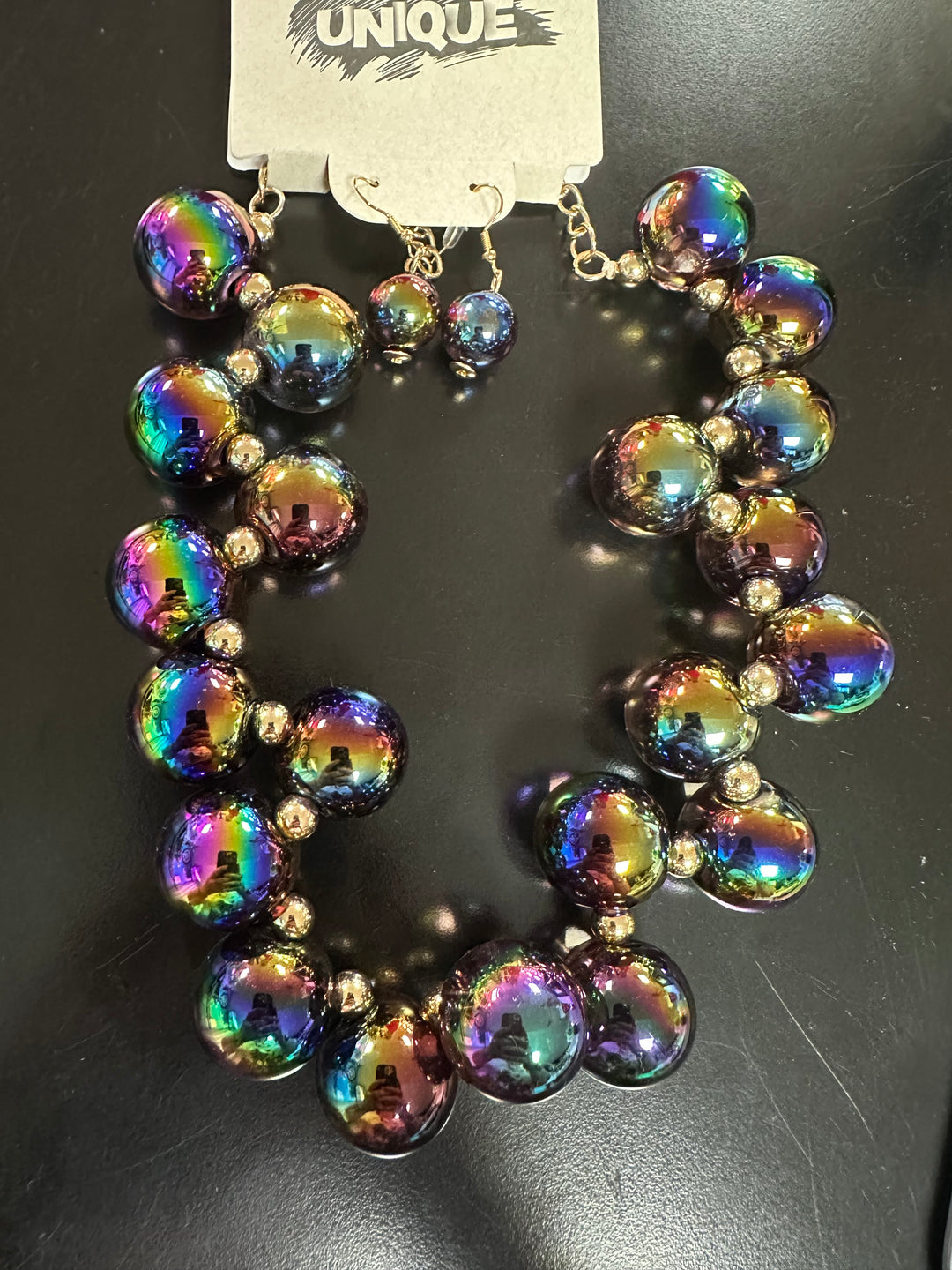 Amanda’s Big Ball Necklace & Earrings set