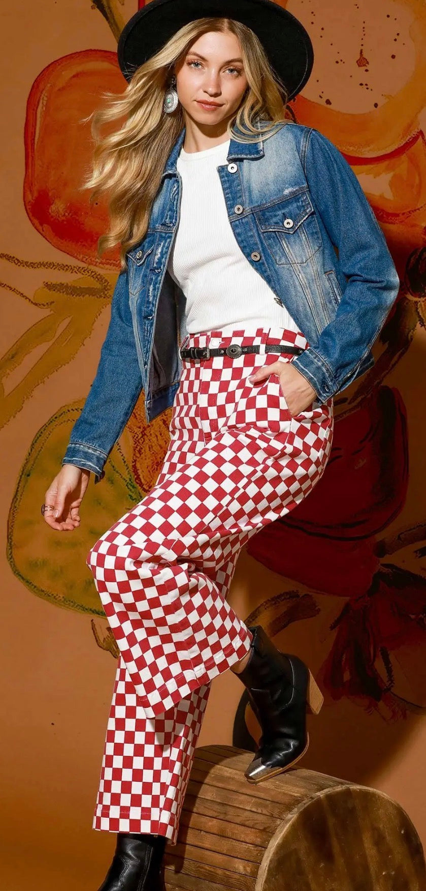 Checkered Flag Jeans