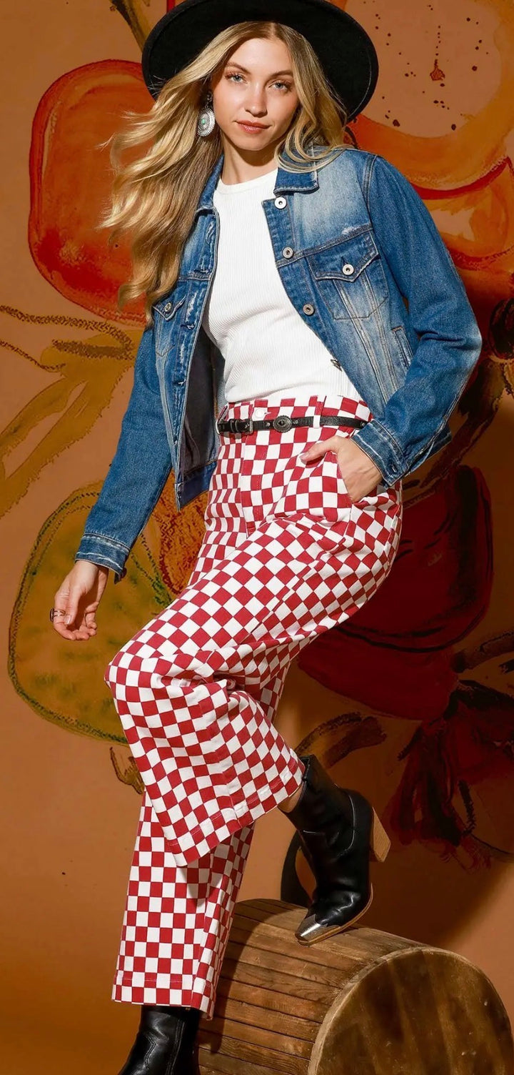 Checkered Flag Jeans