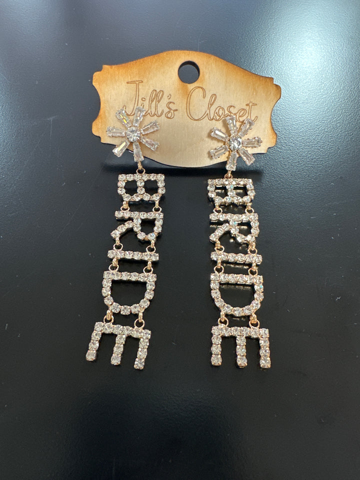Bride Rhinestone Earrings