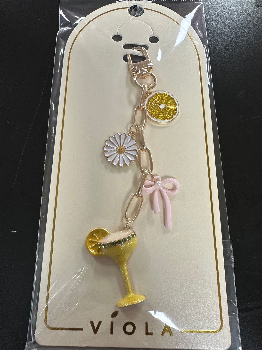 Golden Dangling Purse Charms