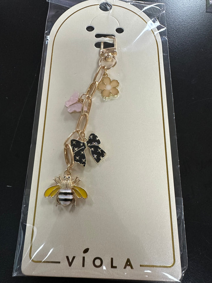 Golden Dangling Purse Charms