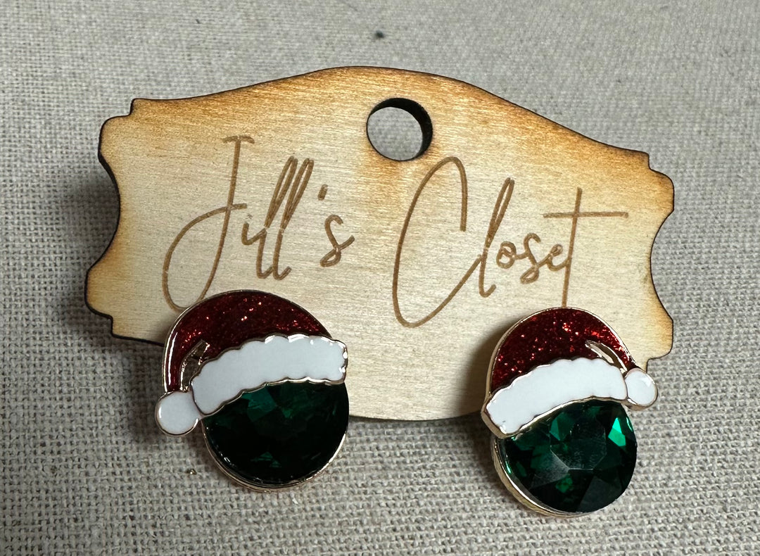 Santa Hat stud earrings