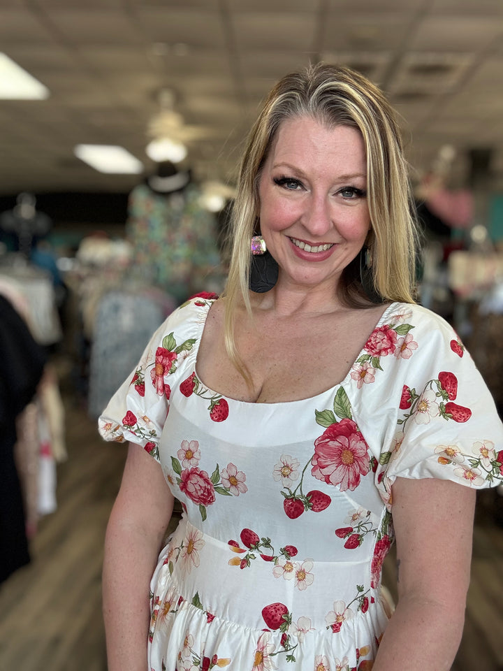 Strawberries and Roses dress