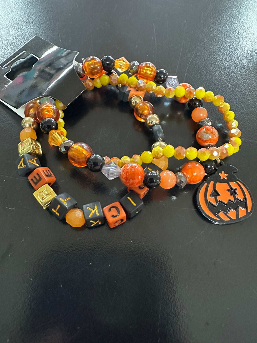 Triple Stack Halloween Bracelet