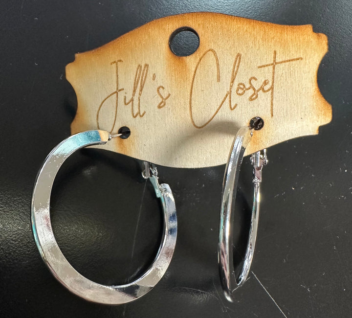 Flat Hoop Earrings