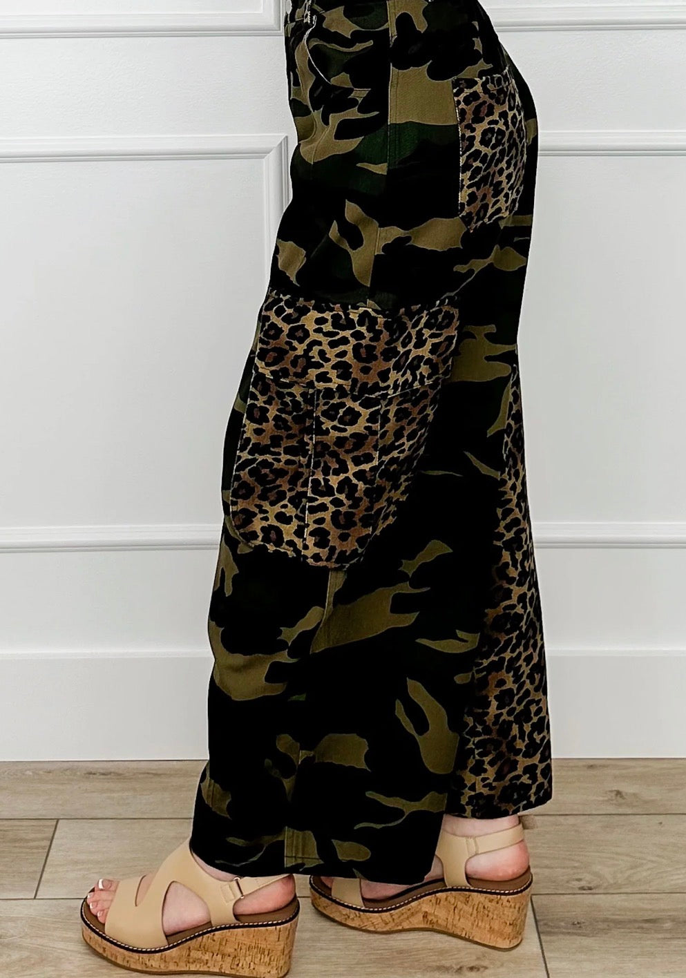 Camo & Leopard Cargo Jeans