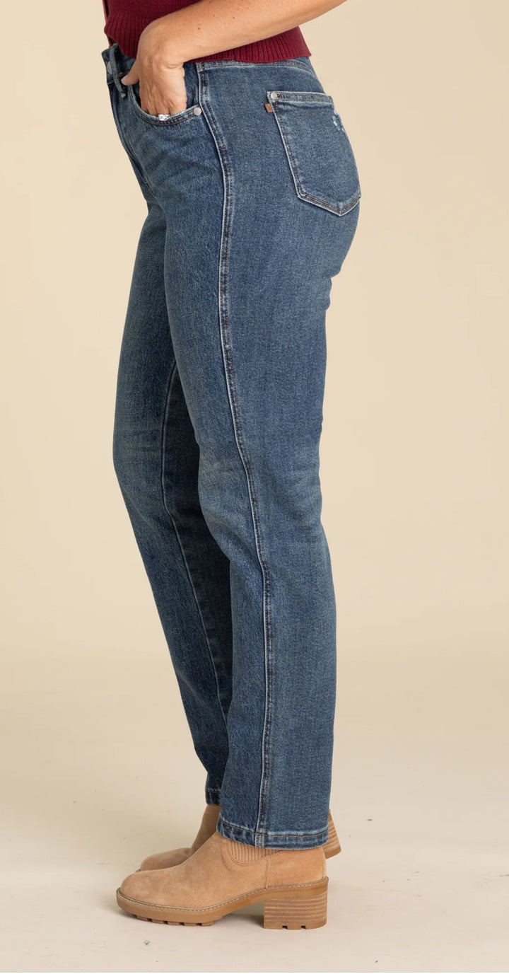 Judy Blue HW Rigid Magic Straight Jeans