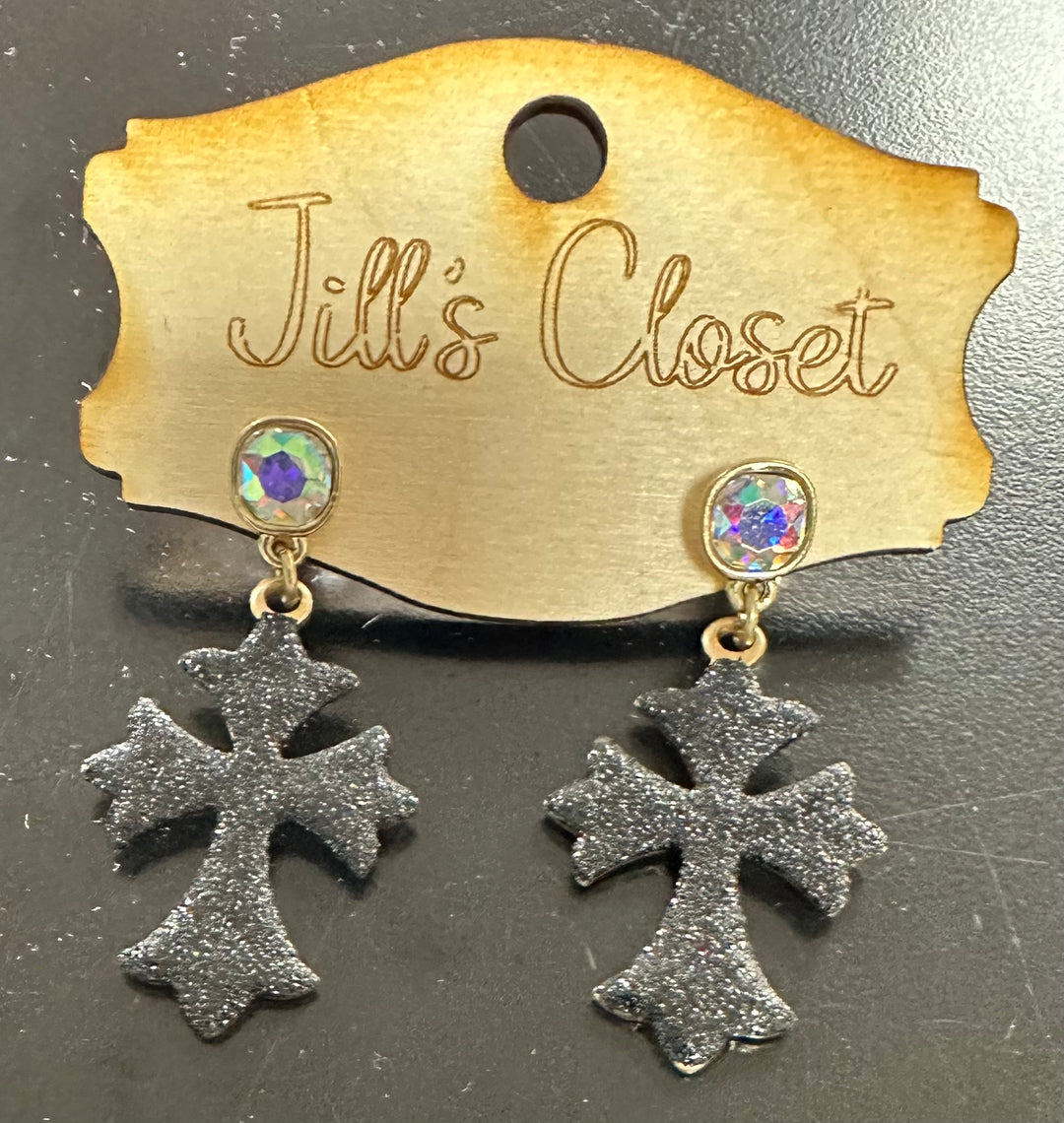 Patonce Cross Earrings