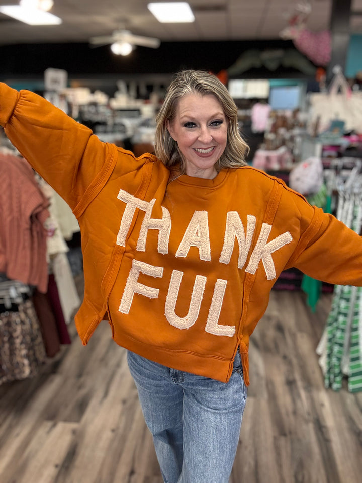 Thankful Patch Sweatshirt