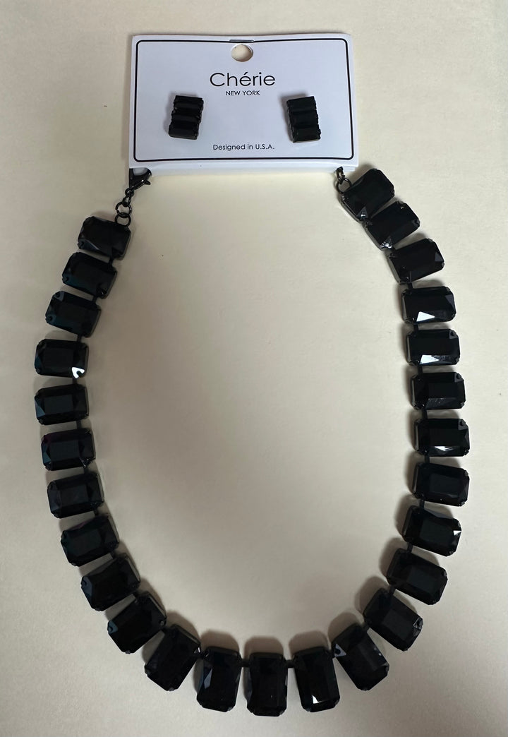 Rectangle Stone Necklace Set or Bracelet
