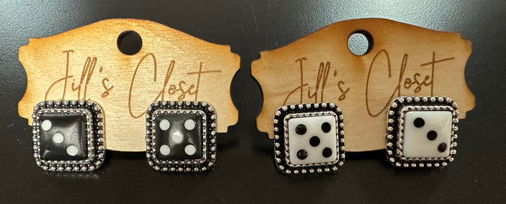 Dice Stud Earrings