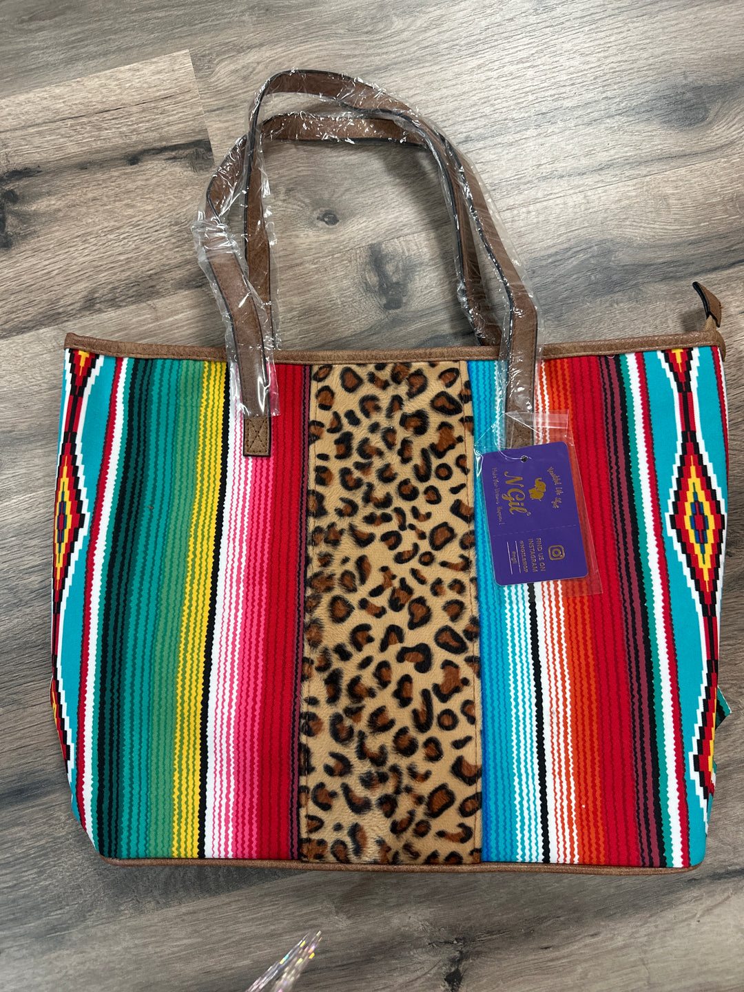 Monogram mini tote bag