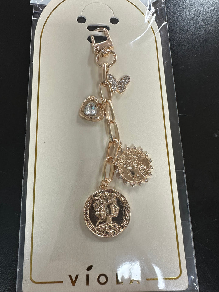 Golden Dangling Purse Charms