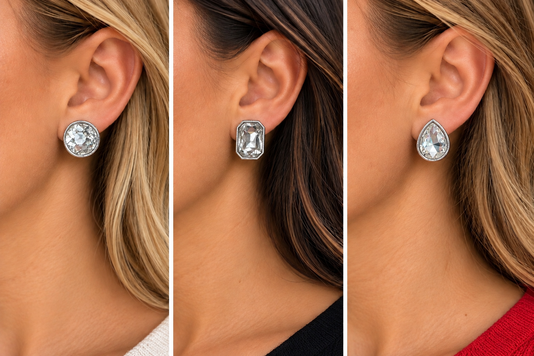 Iridescent Stud Earrings