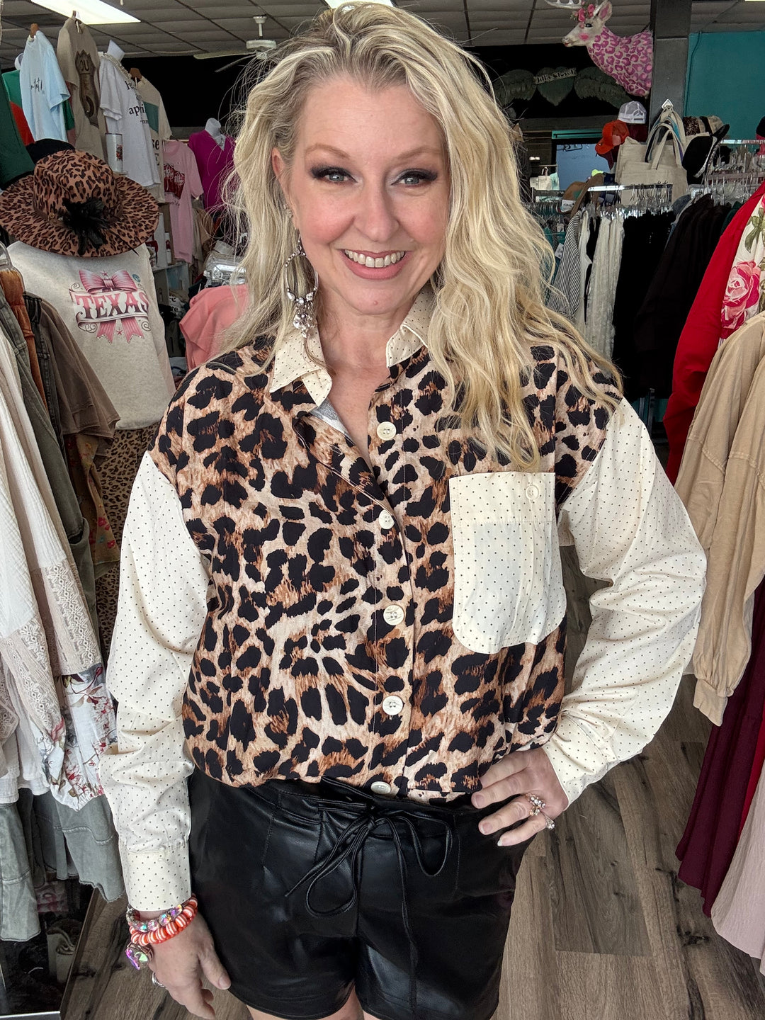 Bettye’s Leopard Blouse