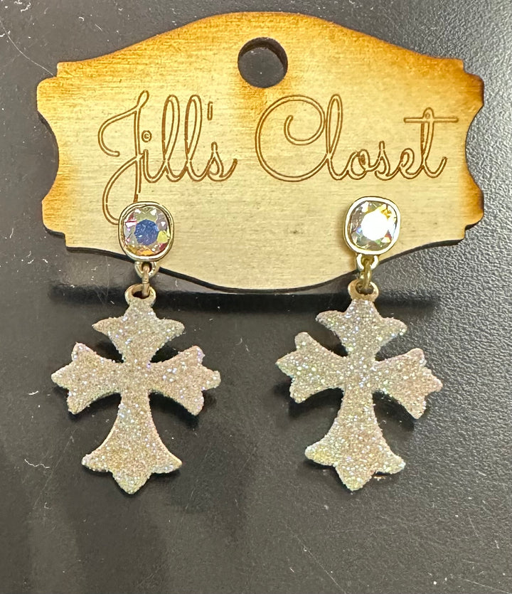 Patonce Cross Earrings