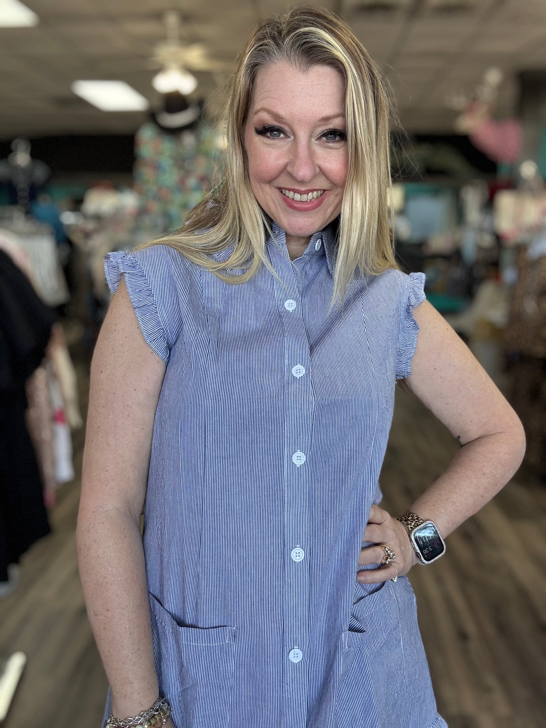 Pinstripe Bliss Dress