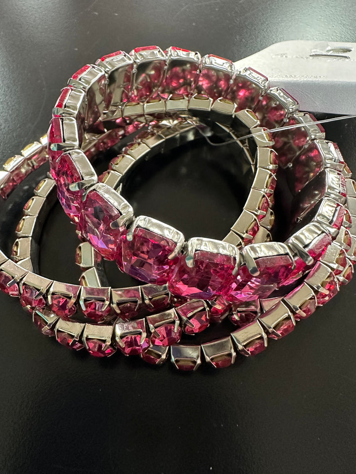 Rhinestone Bracelet 5 Stack