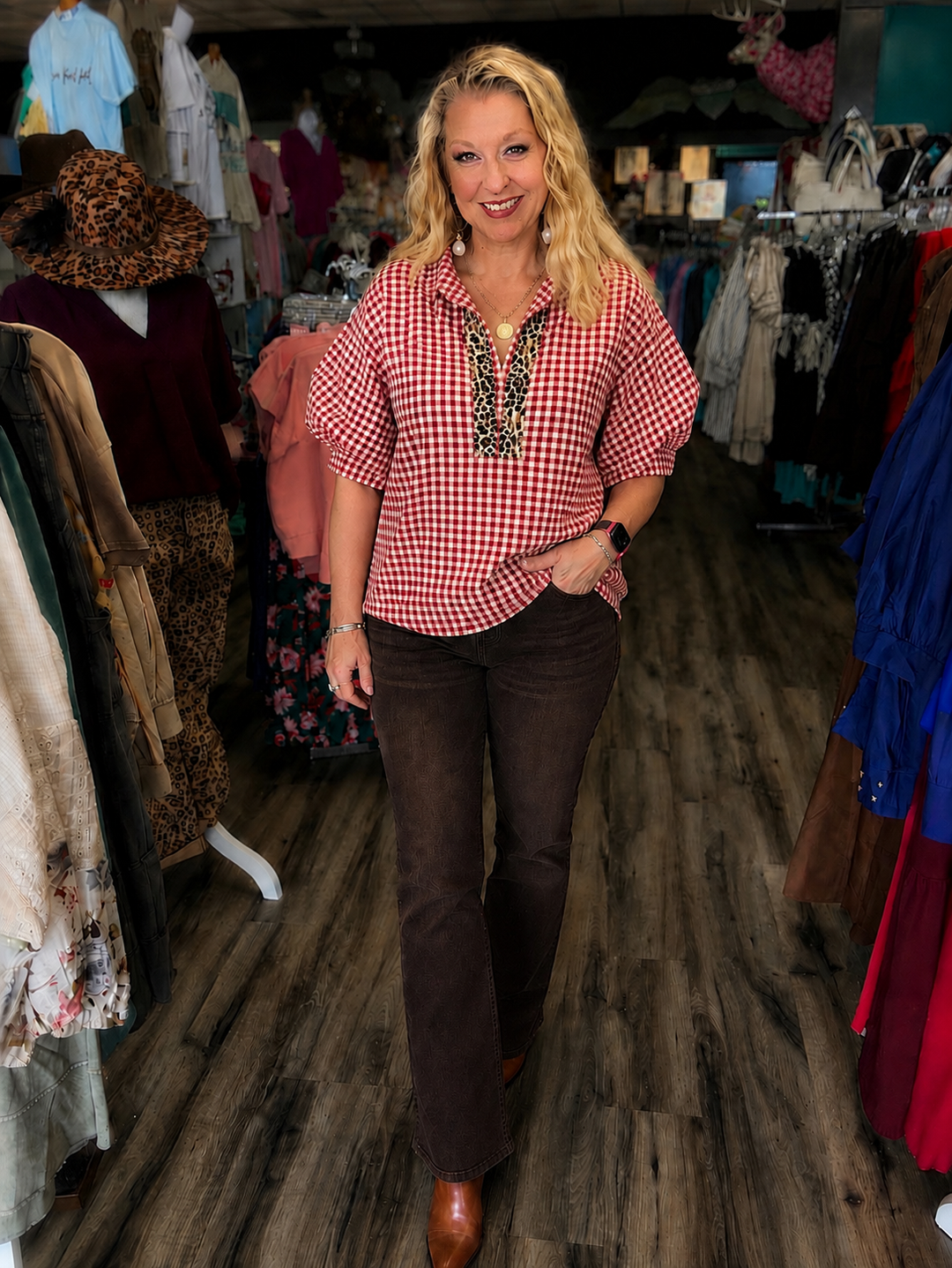 Margaret’s Checked Blouse