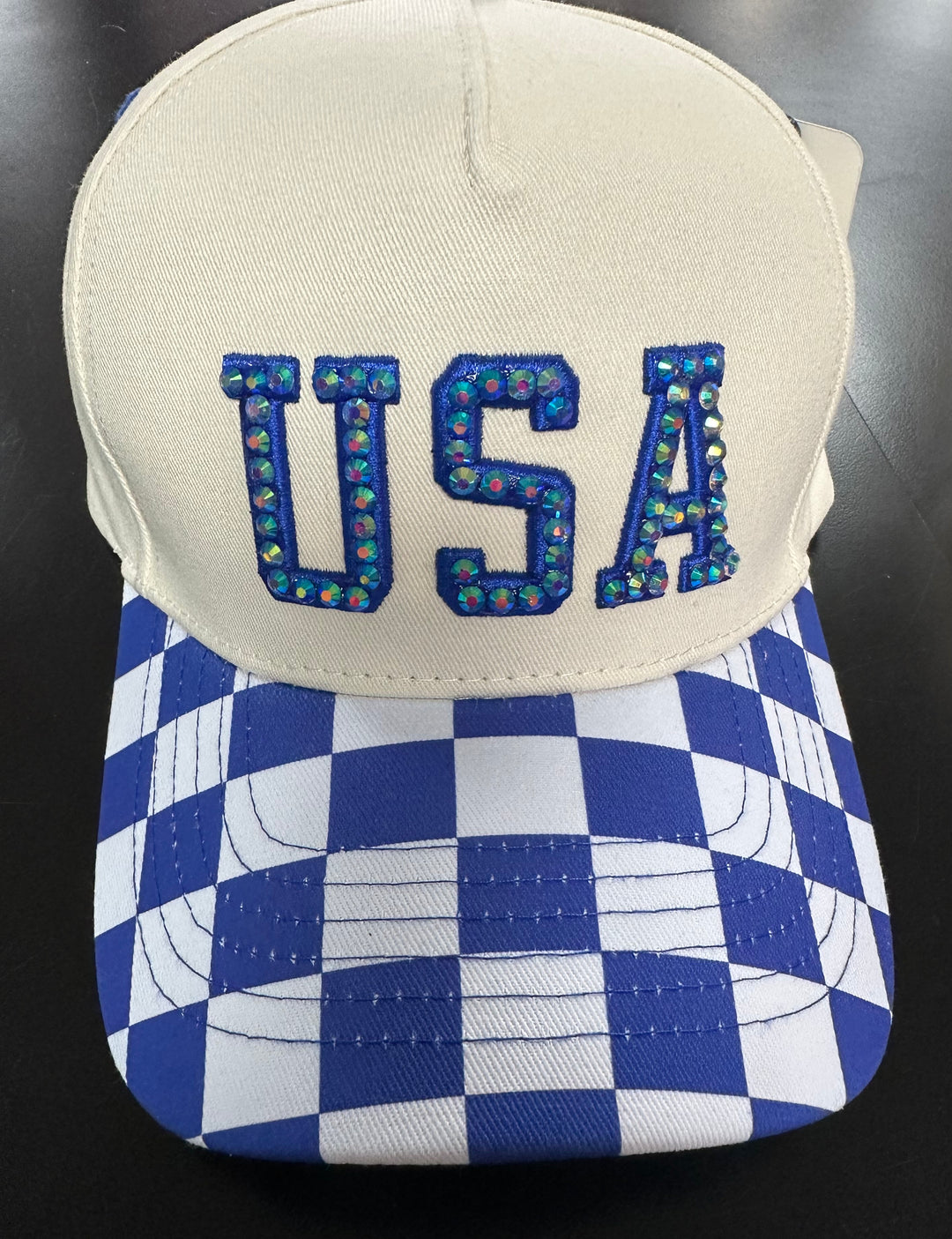 Mama or USA Blinged Trucker Hat