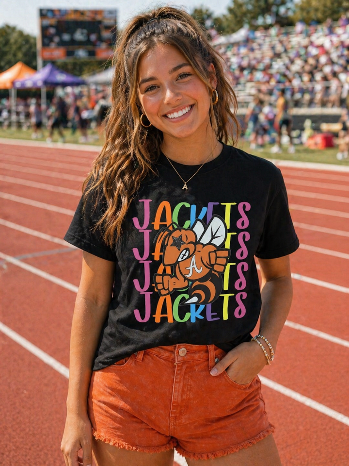 Multicolor Jackets Tee