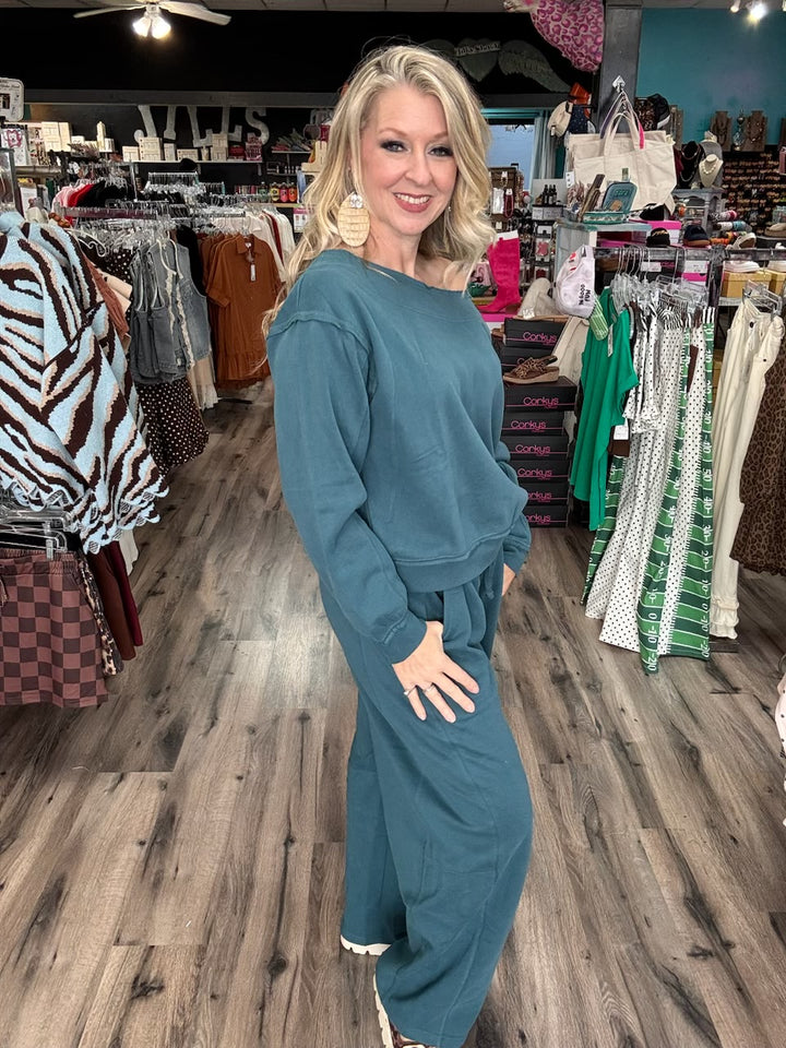 Liz’s Barrel Pants Knit 2 Pc Set
