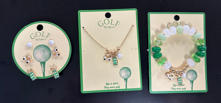Golf Earrings, Necklaces or Bracelets
