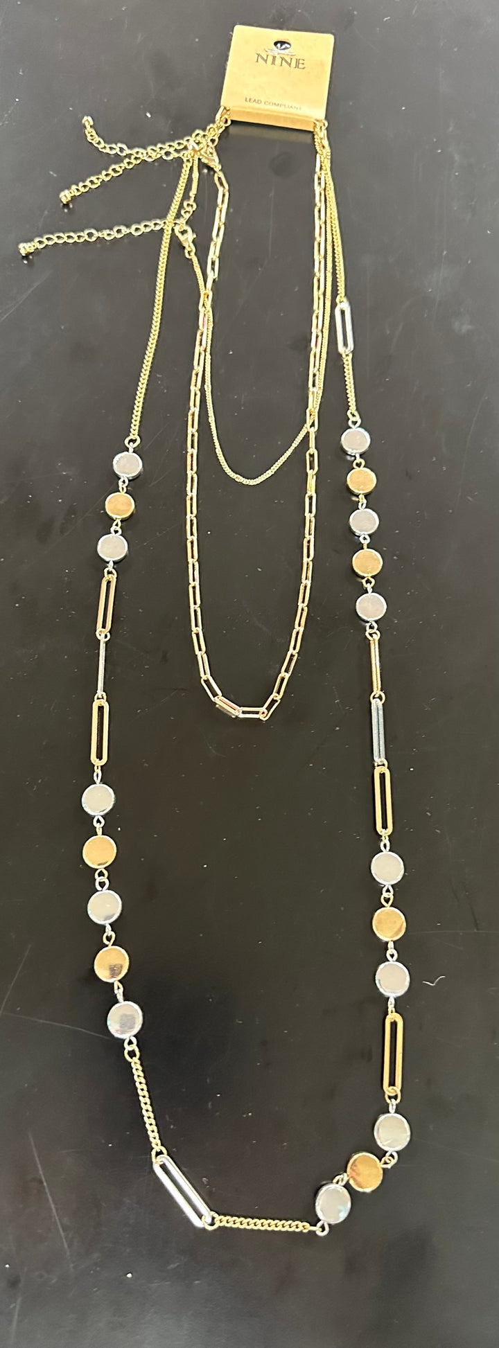 Multi-color Metals Long Necklace