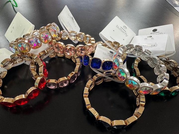 Jewel toned Bangle Bracelets