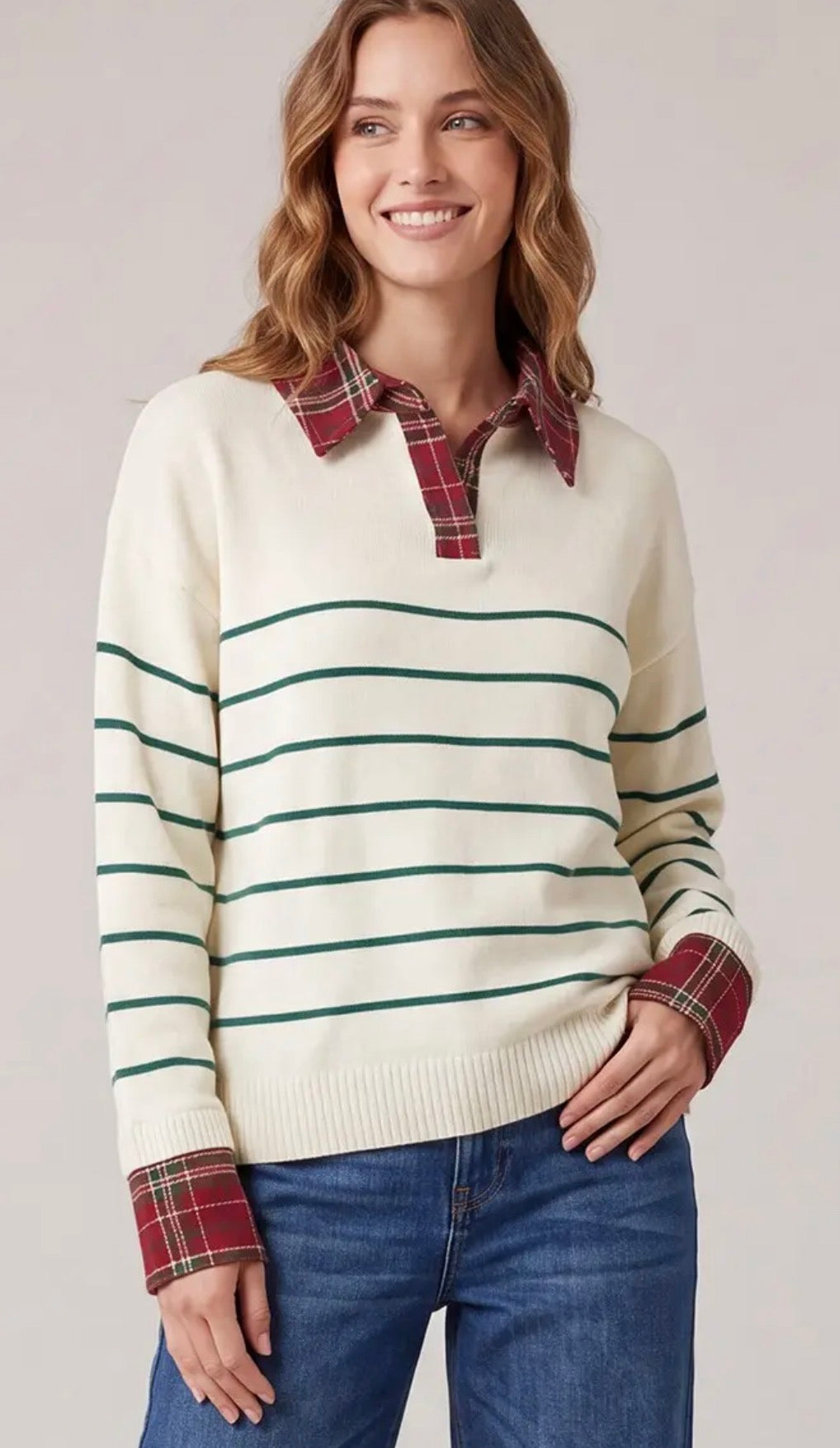 Carolyn’s Striped Sweater Top