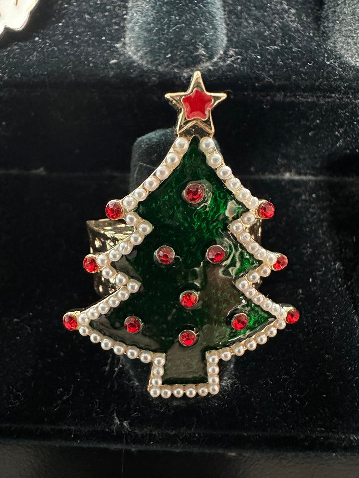 Christmas Adjustable Rings