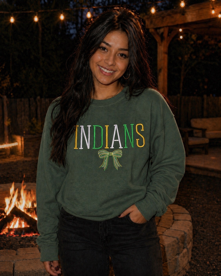 Indians Embroidered Sweatshirt